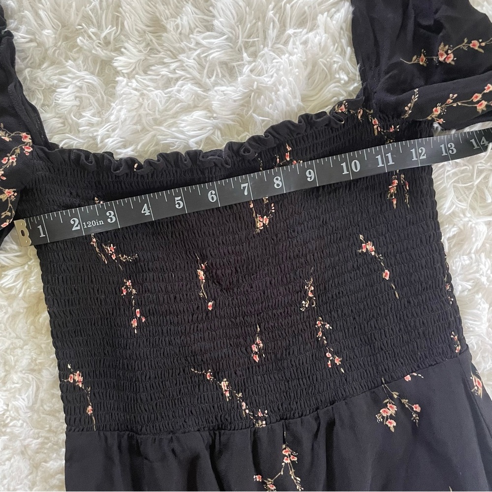 Reformation | Kelli Dress in Black with Pink floral, size small - Picture 6 of 14